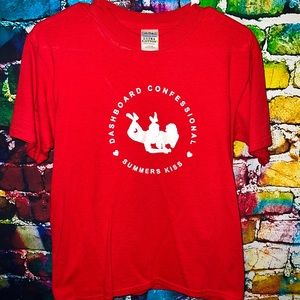 Vintage Dashboard Confessional summer kiss T-shirt child’s size large (14/16)